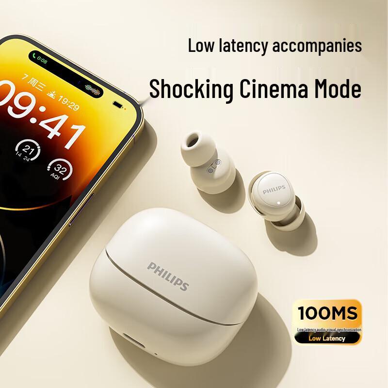 Philips TAT2320 True Wireless Sleep & Gaming Earbuds