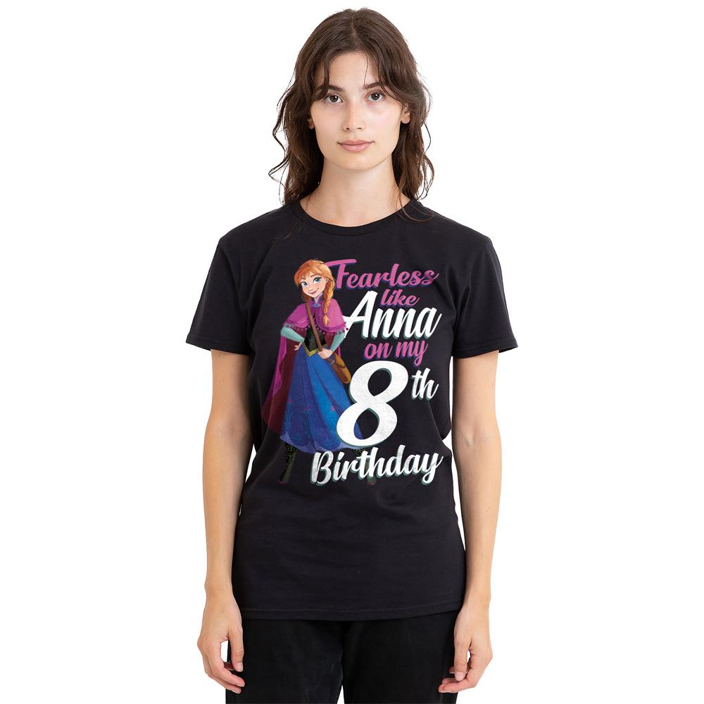 Frozen Unisex Adult Fearless Like Anna 8th Birthday T-Shirt