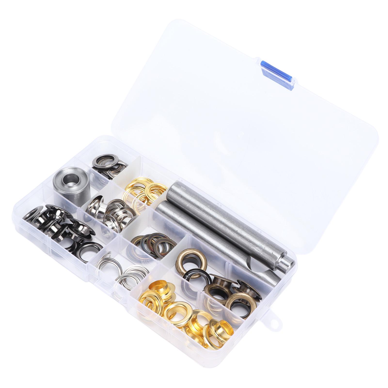 

Grommet Tool Kit 12mm Large Electroplated Metal Eyelets Tool Set Handicraft Decoration Office Equipment