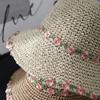 Straw hat Straw hat Women's versatile foldable sun hat Seaside vacation idyllic hand-woven bucket hat Basin hat