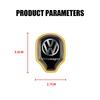 2026 Hot For VW VOLKSWAGEN For Volkswagen VW R GTI Golf Polo Touareg Tiguan Passat CC GTD1/2 pcs 3D Metal Car Interior Storage H
