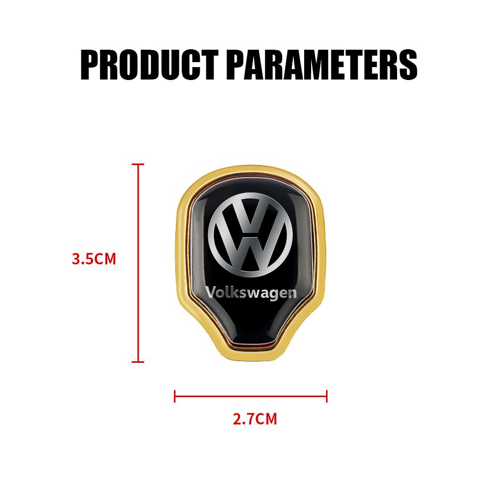 2026 Hot For VW VOLKSWAGEN For Volkswagen VW R GTI Golf Polo Touareg Tiguan Passat CC GTD1/2 pcs 3D Metal Car Interior Storage H