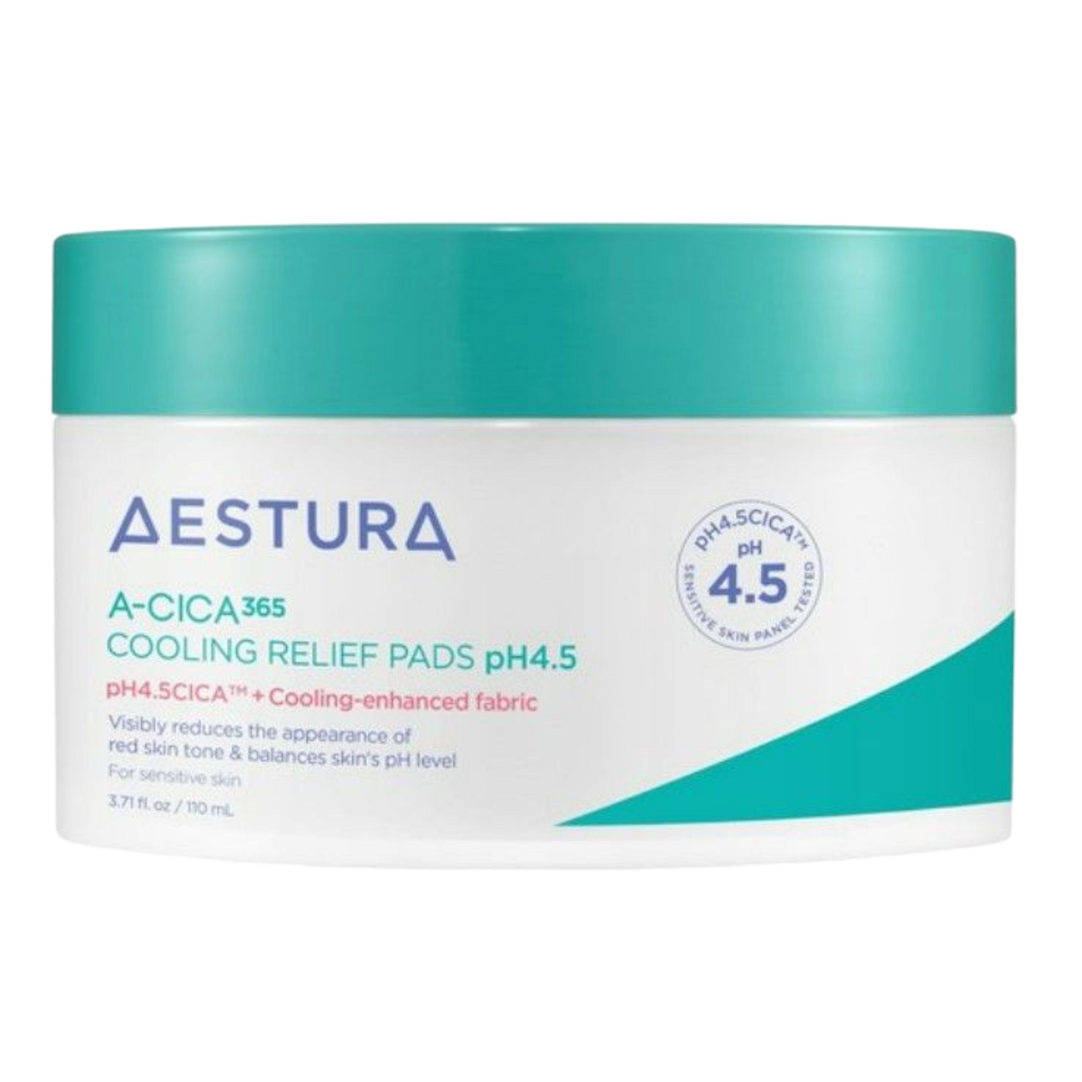 

Aestura A-Cica 365 Cooling Calming Pad pH 4.5 60 Pads 110ml Premium Korean Derma Skincare Soothing Toner Pad