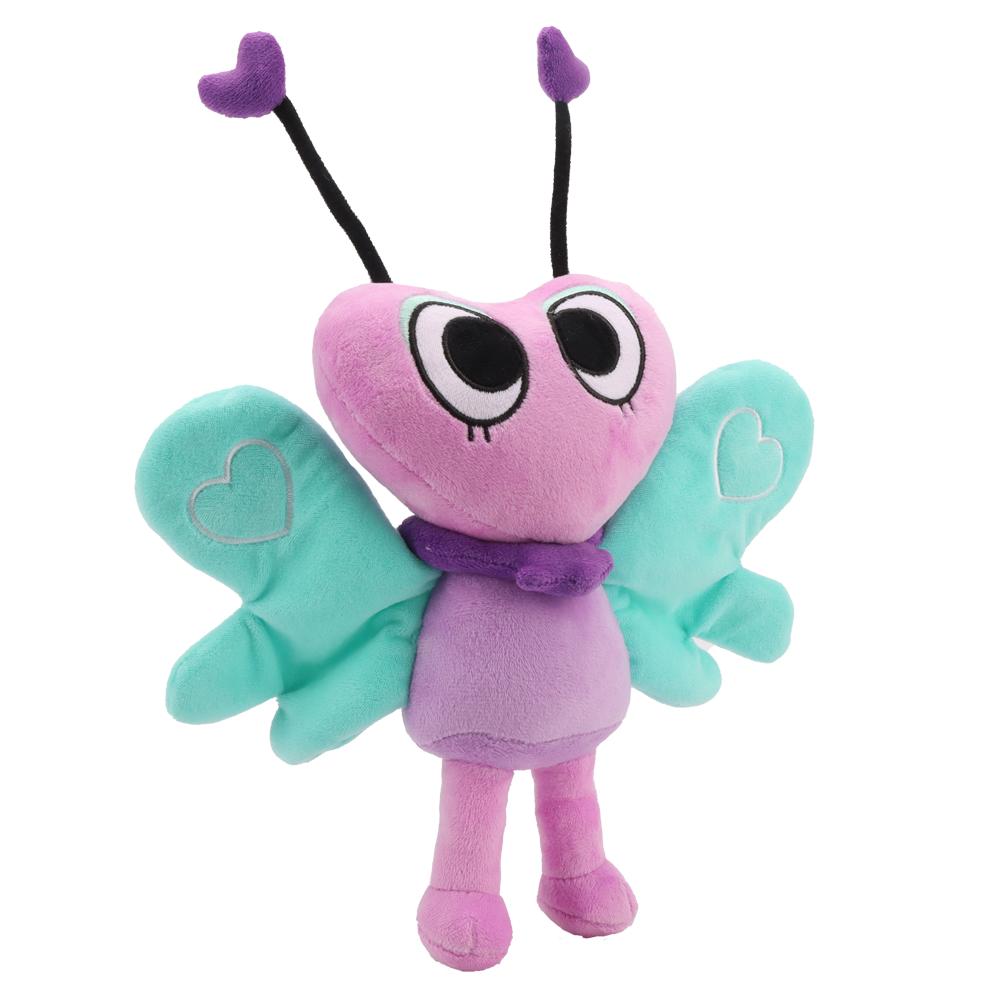 Cartoon Anime Plush Toys Dandy's World Plush Flutter The Butterfly Kawaii Stuffed Pillow Toy Flutter Cute Birthday Gifts for GF