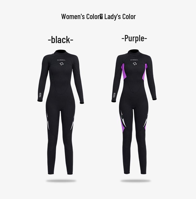 DIVE&SAIL 3MM Unisex Long-Sleeve Wetsuit for Diving & Surfing
