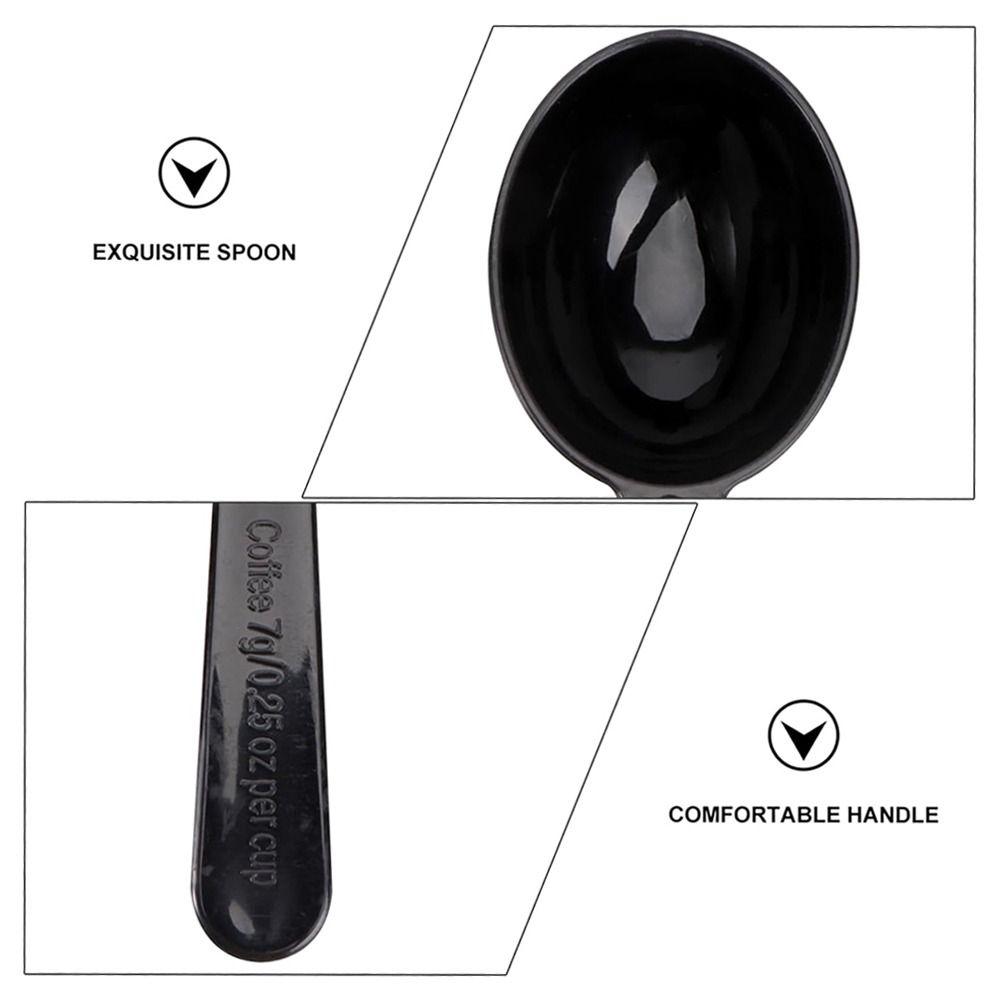 Plastic Measuring Teaspoon Scoop Black Coffee Beans Container Scoop Coffee Scoop  Home