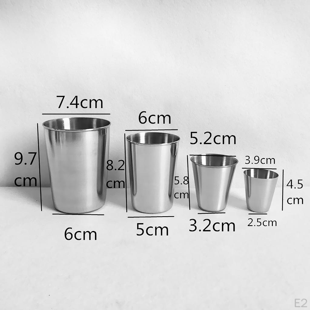 2-teiliger Edelstahlbecher Tasse Trinkbecher Reise