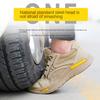 Labor Insurance Shoes Men's Breathable Steel Baotou Anti-smashing and Anti-piercing Work Shoes