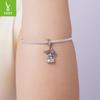 Gorgeous Fireworks Castle Diy Pendant Accessories, Dream Romance S925 Sterling Silver Bracelet Beaded