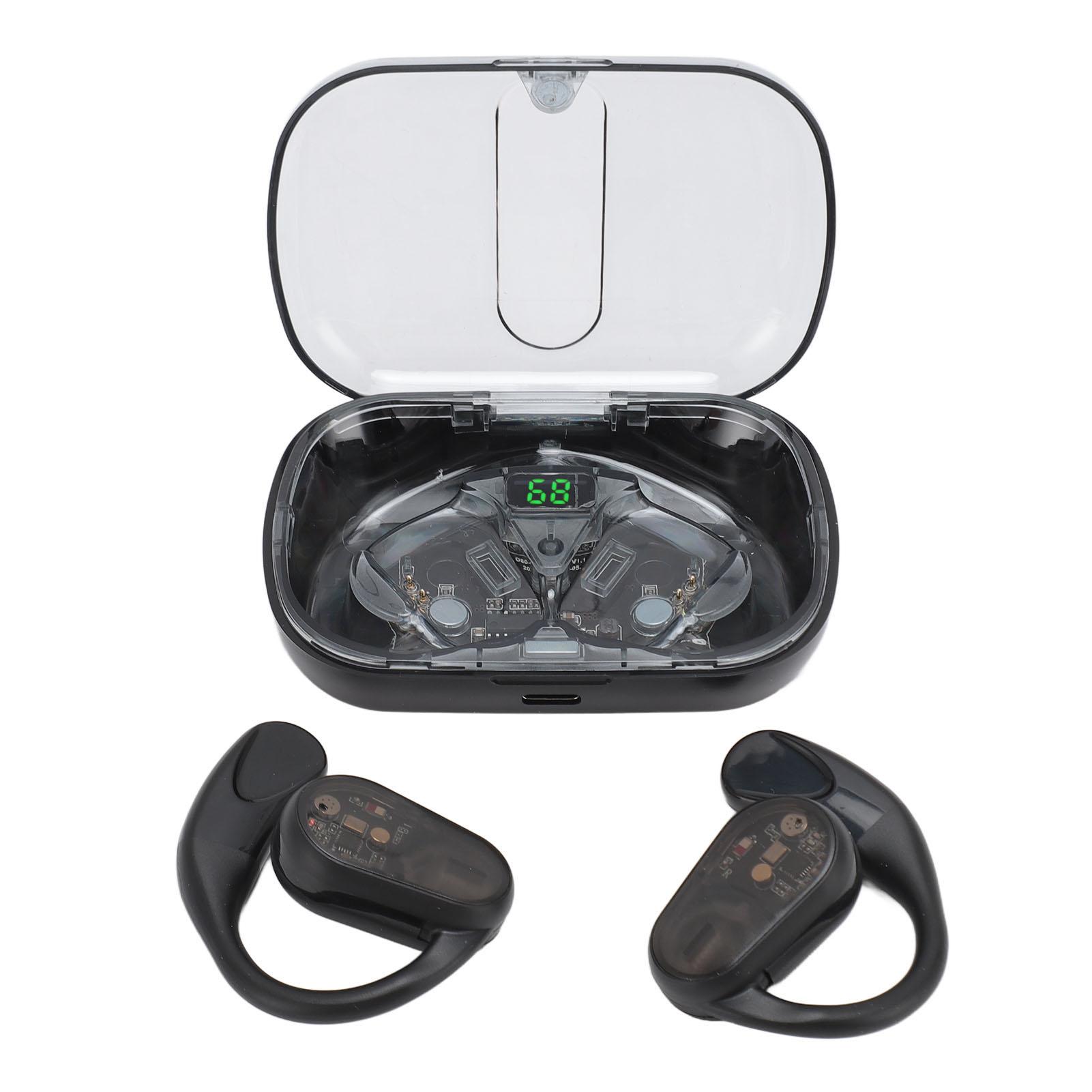 

Bluetooth Earphones Rotatable Earhook Design Wireless Headphones with Charging Case for Sports Running