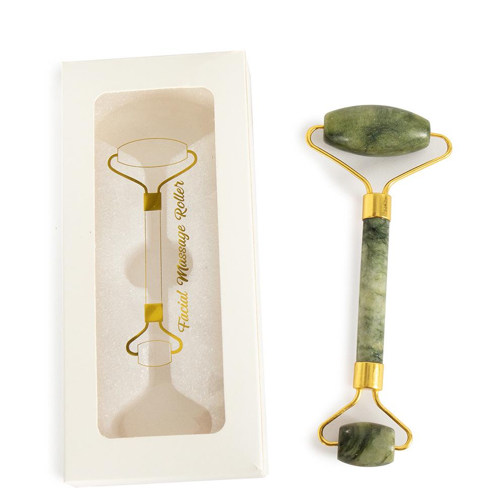 Jade Gua Sha Facial & Body Roller Massager for Full Meridian Scraping Massage.