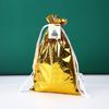 Christmas Drawstring Gift Bags with Santa & Tree Decorations