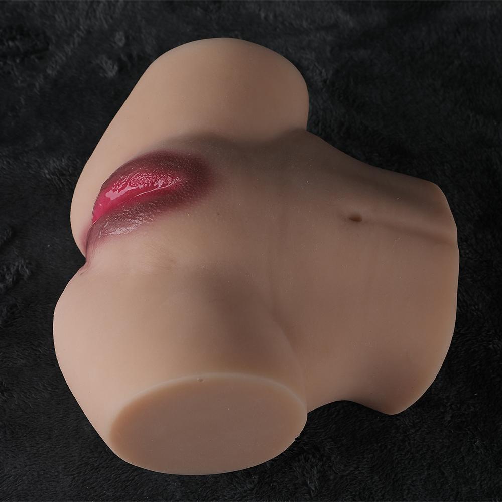 3KG Realistic Hip Masturbator for Men - 2 Hole Design (Deep Vagina & Tight Anal) with 3D Lifelike Pussy and Ass&Ultra-Realistic Sex Doll Hip