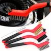 Wire Cleaning Brush Stainless Steel/Brass/Nylon Bristles Brush Polishing Rust Remover Kitchen Stove Sink Scrubbing Cleaning Tool