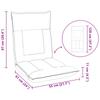 Adjustable Floor Chair Light Grey Fabric