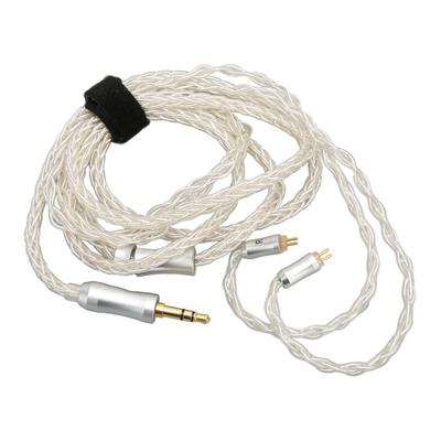 Ulepszony zamienny kabel słuchawkowy 8-żyłowy kabel do słuchawek z miedzi posrebrzanej ze wtyczką 3,5 mm