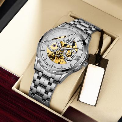 New Fully Automatic Mechanical Watch Hollow Watch Men's Waterproof Luminous Trend Fashion Business
