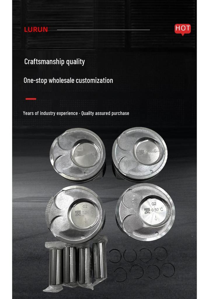 Engine Piston 23041-2M012 for Korean Car; Compatible with Piston Assembly 23410-2G200 +50