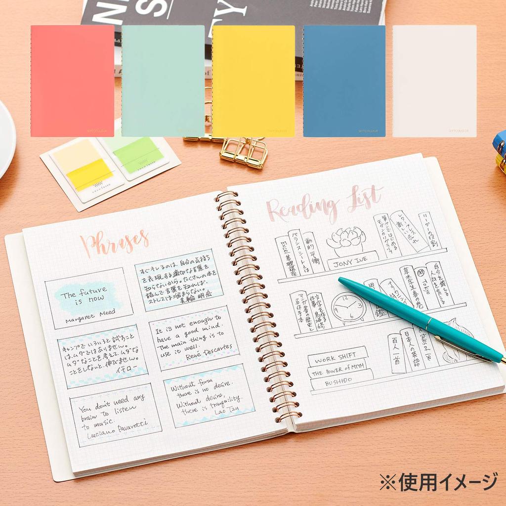 Maruman Notebook Sept Couleur A5 3mm Graph Ruled 100 Sheets Spirit Blue N768-02