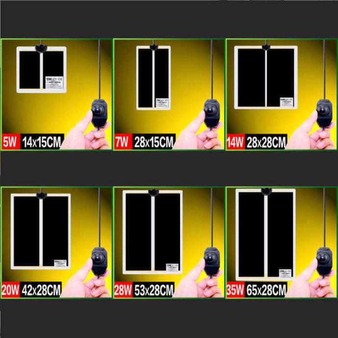 Reptile Heating Pad with Temperature Control for Turtles, Lizards, Fish Tanks, Frogs, Geckos, and Bettas.