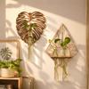 Vase Hydroponic Plant Holder Home Ornaments Flower Pot Wall Hanging Planter Shelf  Wall Mount