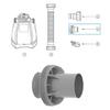 2Pieces Pool Vacuum Hose Adapter Pool Hose Adapter Coupling Pool Equipment Pool Vacuum Hose Adpater for Pool Hose
