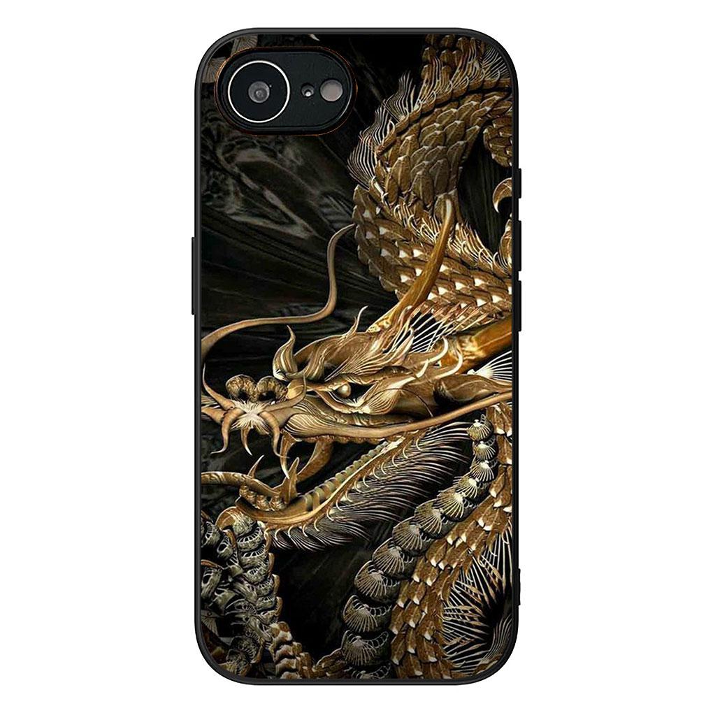 Black Dragon Cool Casing Phone Cover for Xiaomi Redmi Note 12 11 10 Pro 10A 10C 12C 14C A4 Note12 5G Soft Case