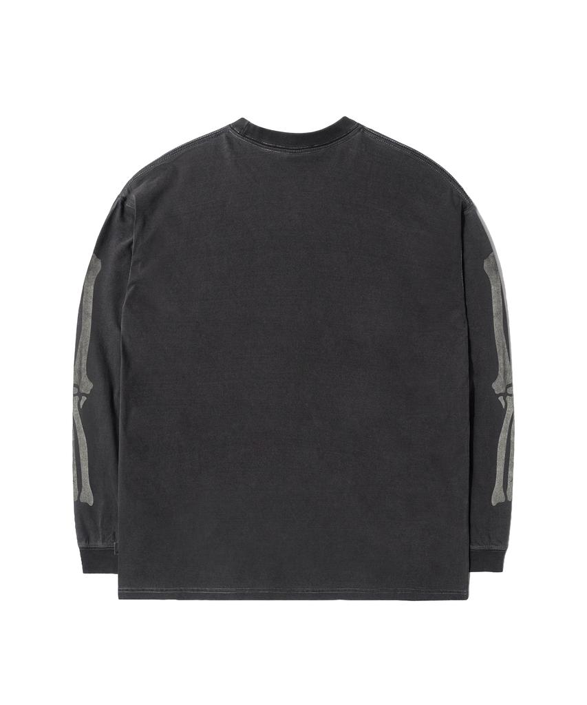 Gobeullu Bones Washed Long Sleeve (Charcoal)
