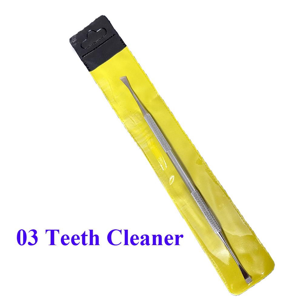 Professional Stainless Steel Dental Mirror Double Probe Sickle Hoe Tooth Cleaner Oral Care Dentist Home Use Tools