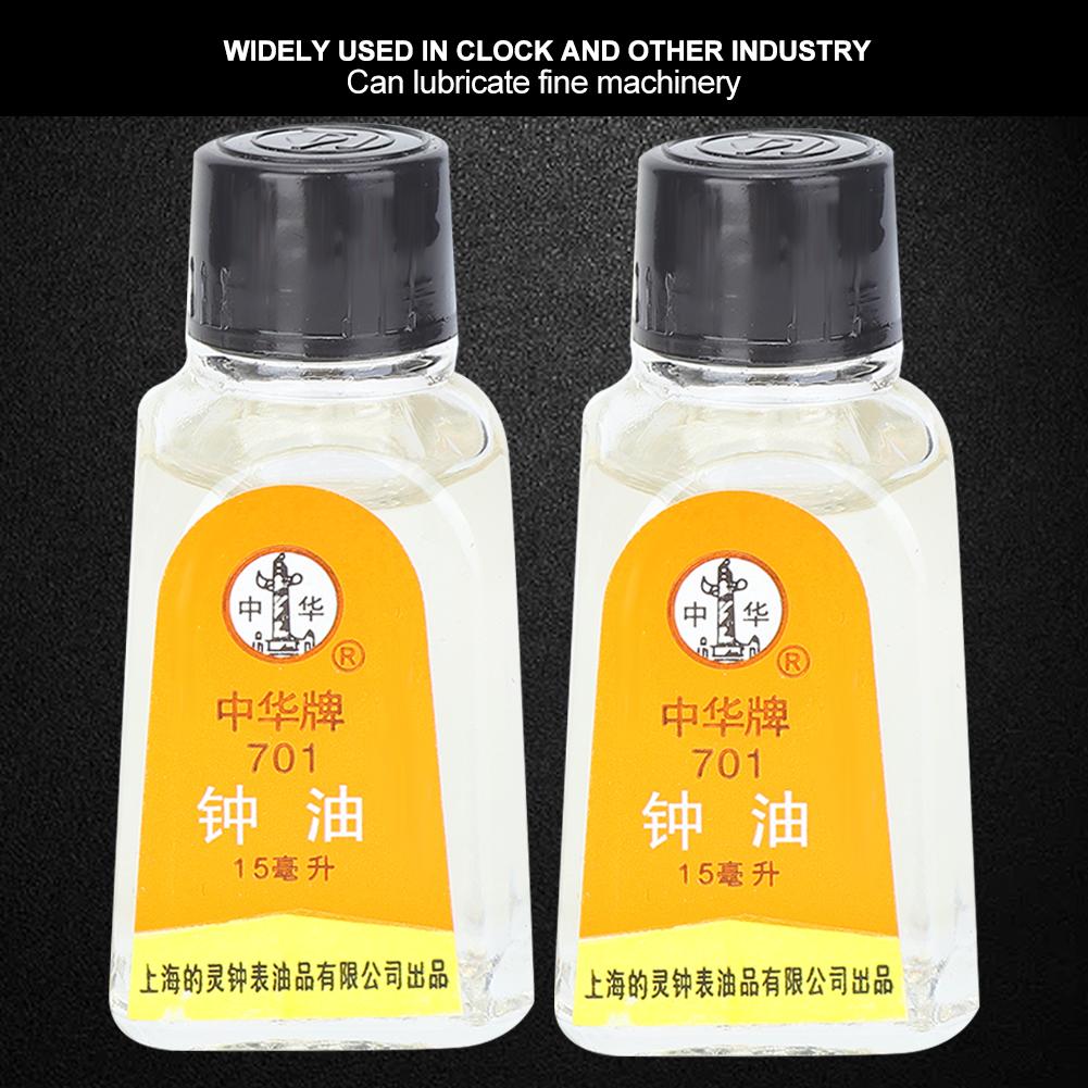 2 Stück 15ml Uhrenöl 701 Schmiermittel Armbanduhr Uhr Wartung Reparaturwerkzeug