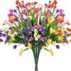 1/2/5Pcss Plastic Calla Lily Artificial Flowers UV Protection Fake Plant  Indoor Decor