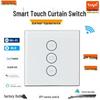 European Smart WiFi Curtain Switch - Touch Panel, Alexa & Tuya App Compatible.