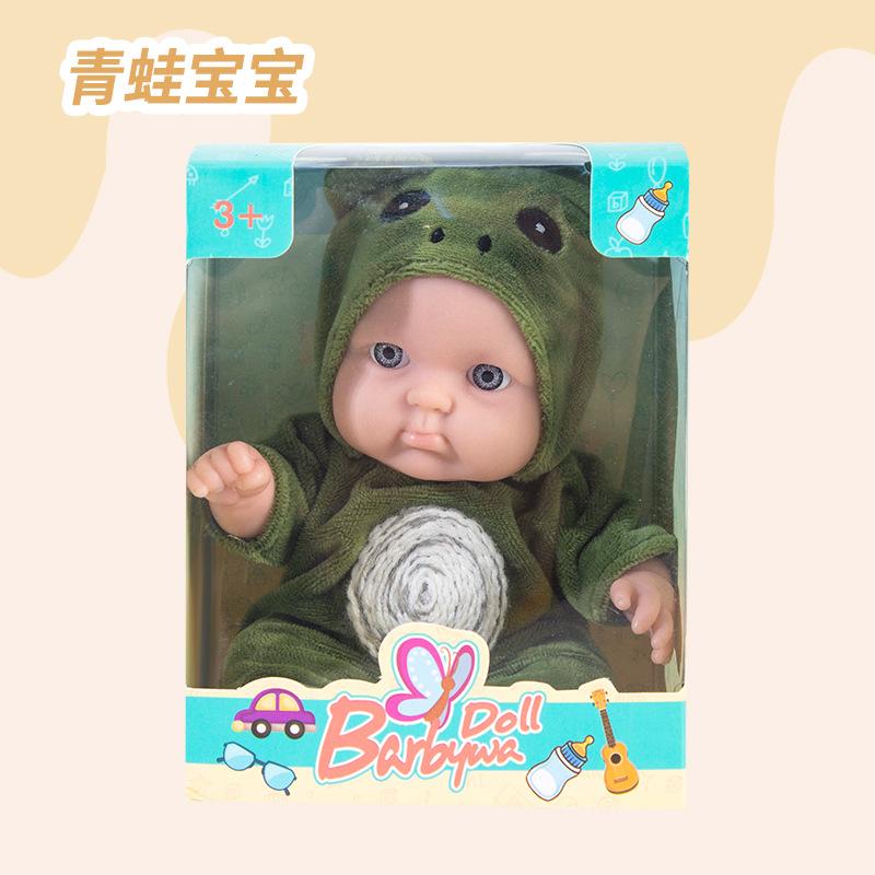 

8-дюймовая кукла Реборн, плюшевая кукла панда, симуляция младенца, подарок на день рождения, игрушка для девочки, оптовая продажа из бутика 11.5 зелёный