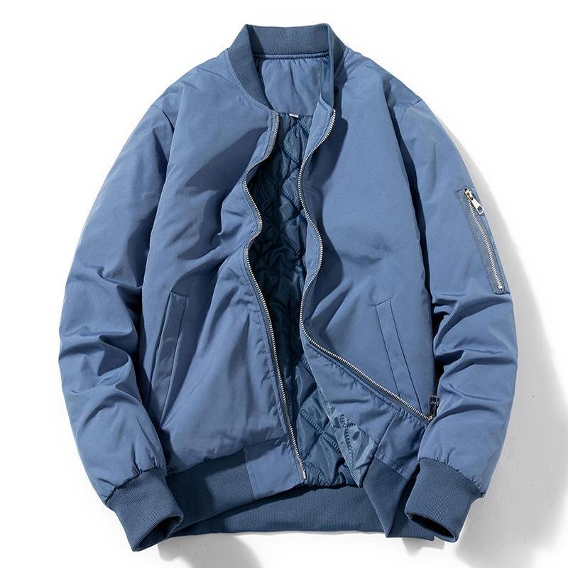 Frühling Herbst Arbeitskleidung Übergroße Grüne Arbeits-Pilotjacke Business Team Kleidung Baseballjacke Übergröße Bomberjacke