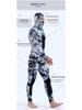 3mm Camouflage Two-Piece Wetsuit with Hood for Diving, Spearfishing, Freediving, and Snorkeling