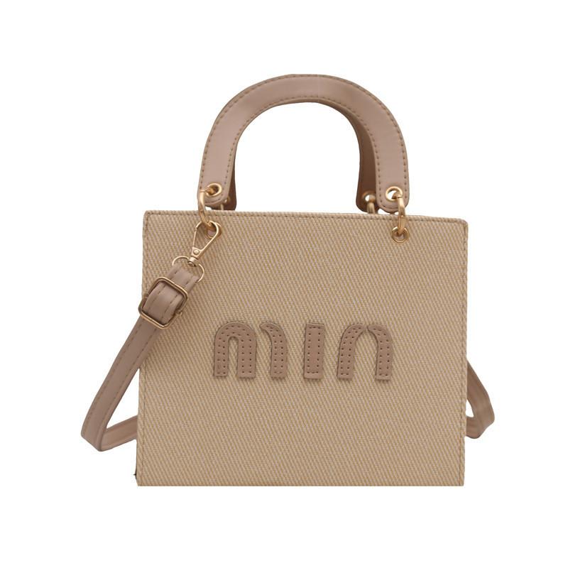 

Fashion Letter Pattern Small Square Bag With Special Material For Daily Casual Wear For Women