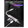 1pcs Type-C Turn USB Adapter Multi Port Distributor Hub For KIA Sportage Rio 3 4 Ceed JD Picanto Soul Stonic Niro K5