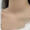 Irregular Opal Pendant Necklace Charm Small and Slim Chain Collar Chain Simple and Versatile
