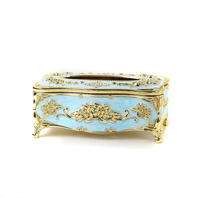 European style el desktop living room dining room home decoration tissue box acrylic waterproof toilet dustproof tissue holde