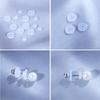 Pack of 100 Clear Disc Pads Set Earrings Back Stopper Earlobe Support Patches