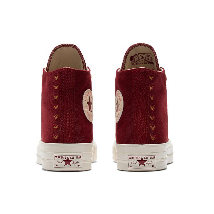 Converse Chuck 70 High Valentín 2023 Dámske tenisky Červená Back-Alley-Brick A03931C