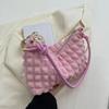 Yogodlns Femmes Tempérament Minimaliste Sac À Bandoulière Doux Plissé Sous Les Bras Sac Femmes Printemps Et Été Nouveau Sac À Bandoulière Petit Sac Carré