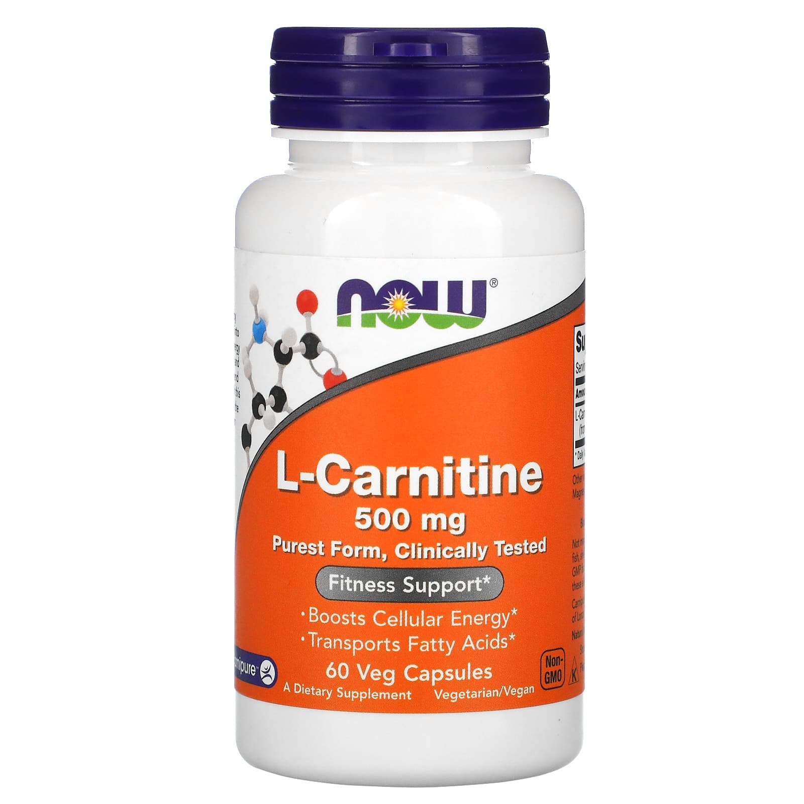 

L-Carnitine, 500 Mg, 60 Veggie Caps
