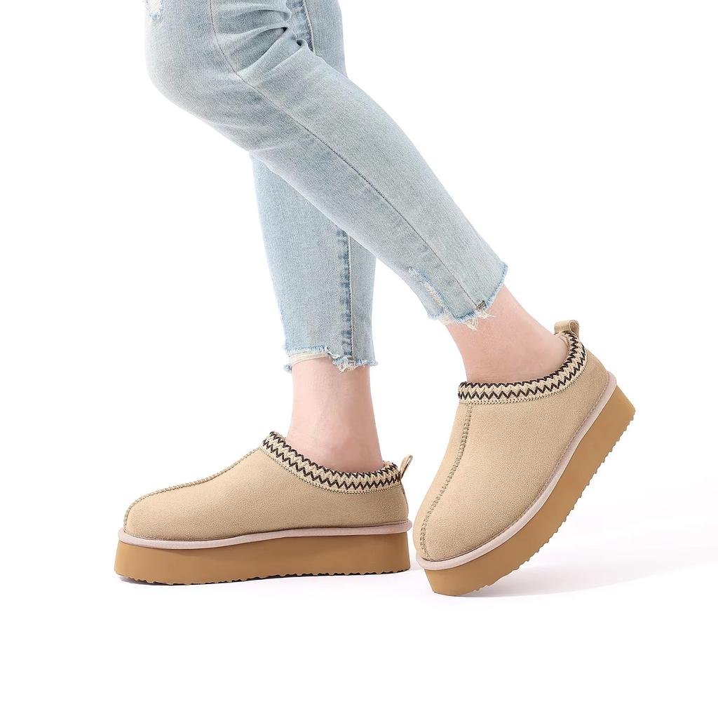 Fashion Crestar Women's Winter Slippers Lady Classic Fashion Brand Warm Thick Sole Shoes Short Plush Ankle Snow Boots Outdoor and Indoor