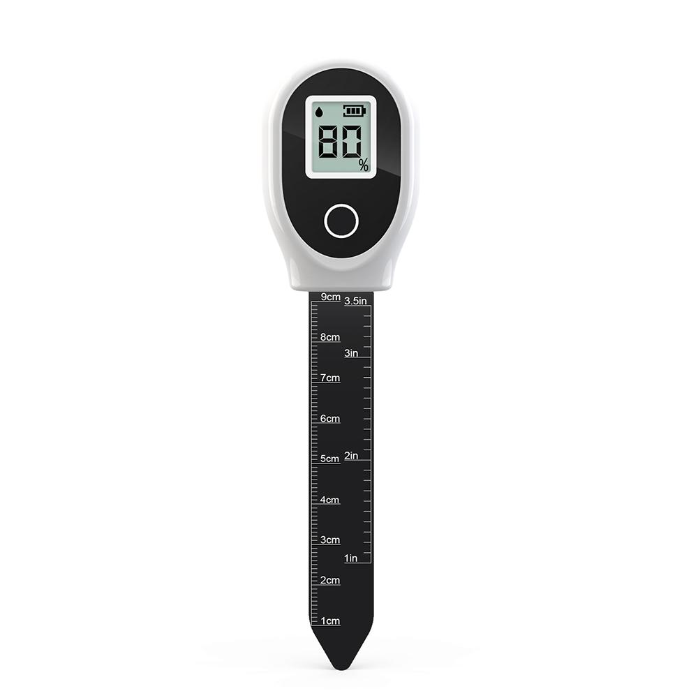 

0-99% Soil Moisture Meter LCD Accurate Moisture Detector For Agriculture Garden Lawns Greenhouse Potted Plants білий