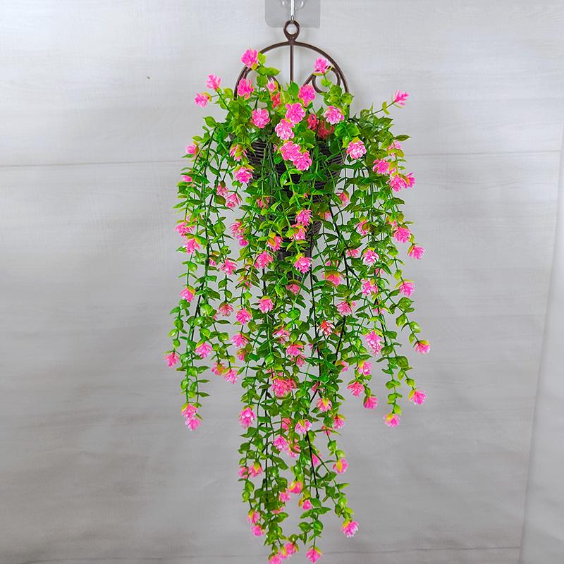Verdor Montado en la Pared: Enredadera de Flores Artificiales Larga y Hojas Decorativas para Espacios Interiores/Exteriores