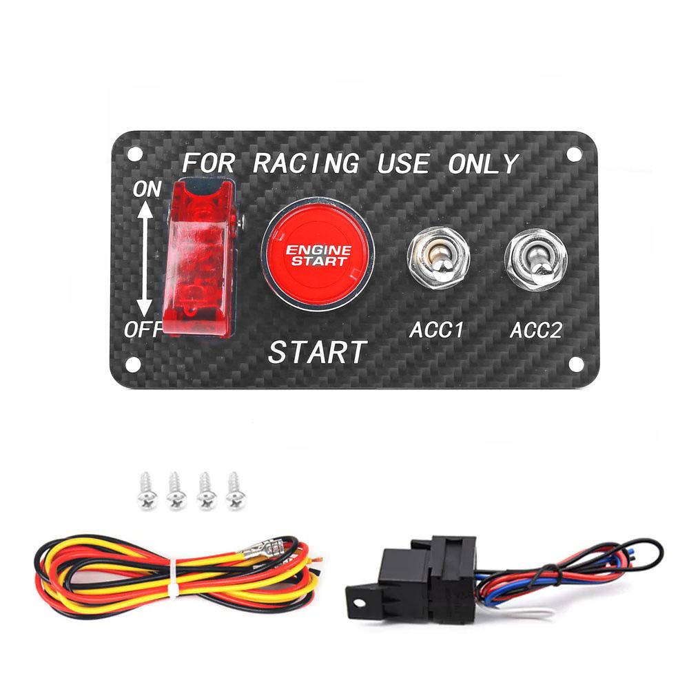 12V LED Racing Ignition Switch & Engine Start Panel