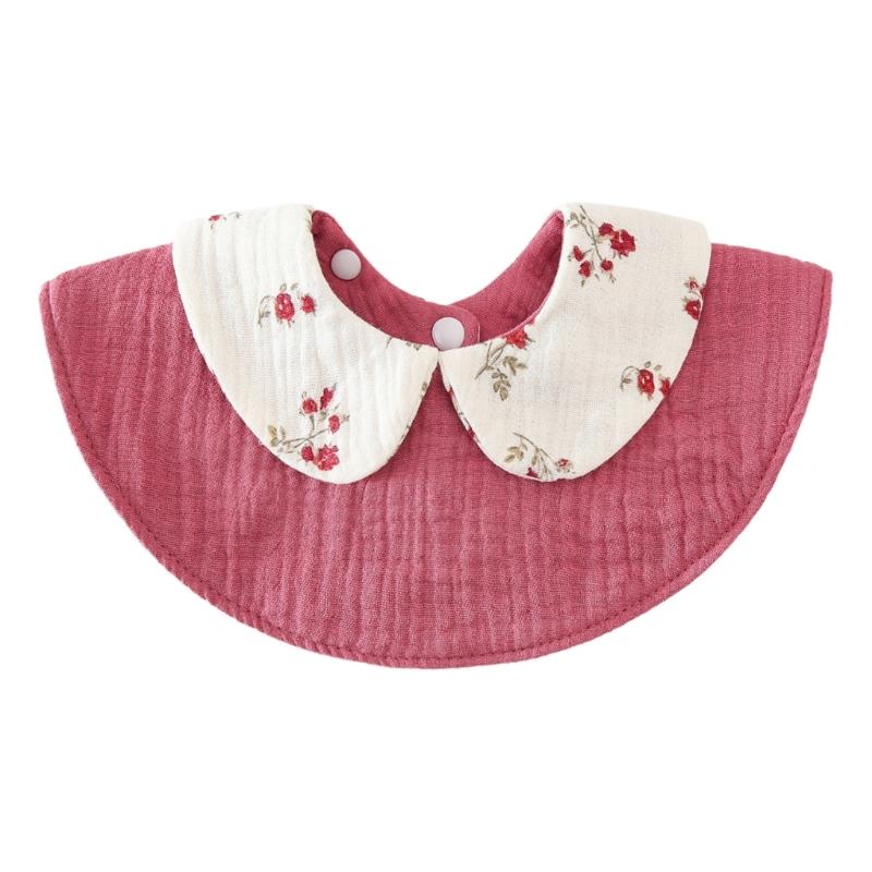 

Nursing Bib for Newborns Cotton Burp Cloth Soft & Breathable Drooling Bib Infants Teething Bib Baby Feeding Towel