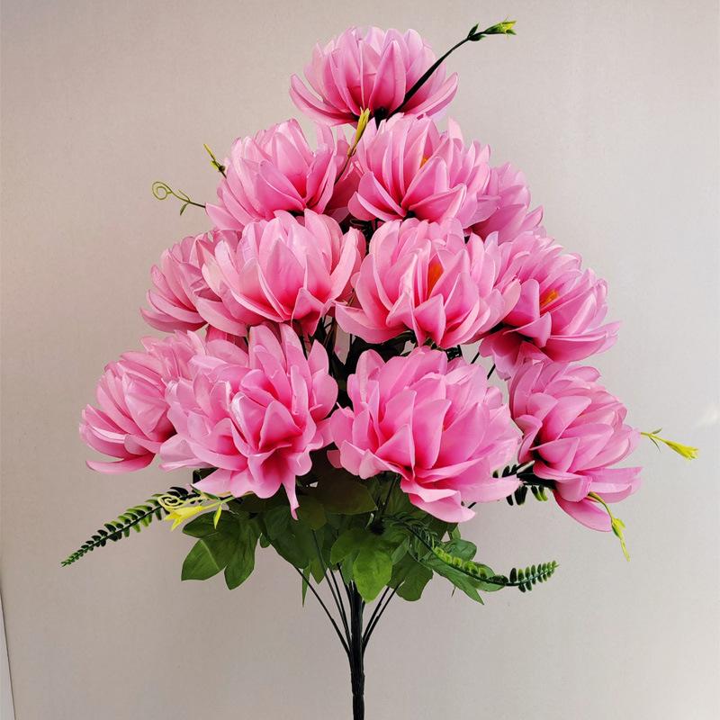 Simulation Flower New 18 Torch Handle Flowers, Home Decoration, Silk Flowers, Indoor and Outdoor Gardening Flowers