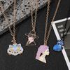 Anime Demon Hunters Rumi Necklace Creative Cartoon Unisex Pendant Neck Chain for Birthday Jewelry Accessory Gifts